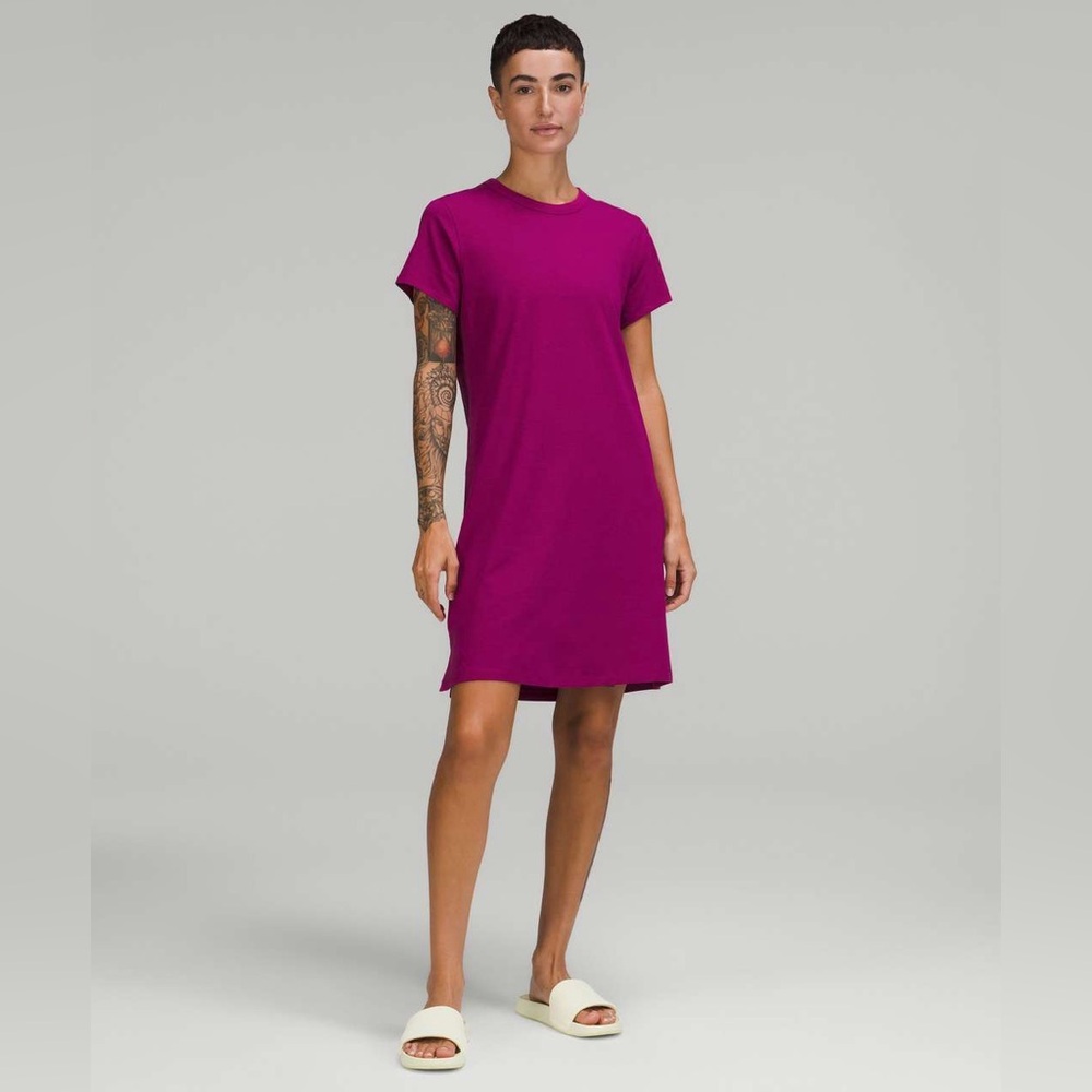 Lululemon Classic-Fit Cotton-Blend T- Shirt Dress